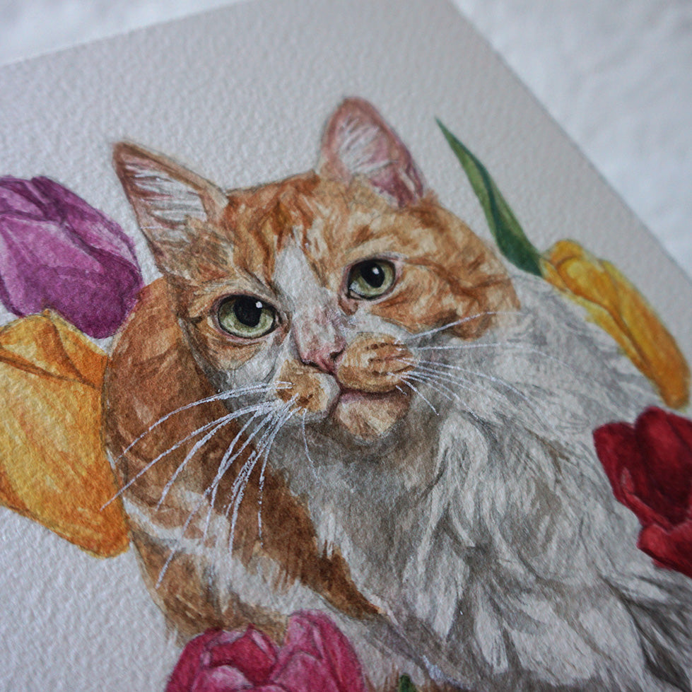 Custom Watercolour Pet Portrait