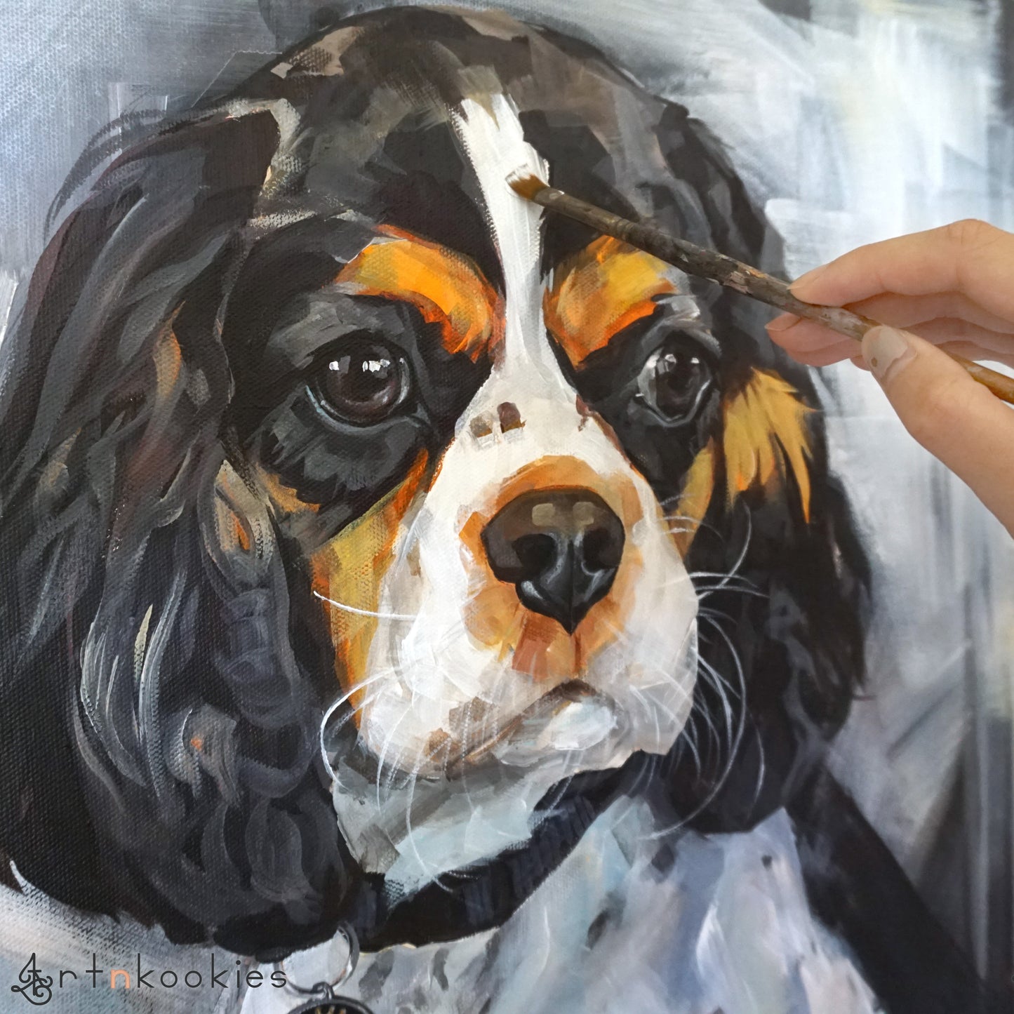 Acrylic on Canvas Pet Portrait