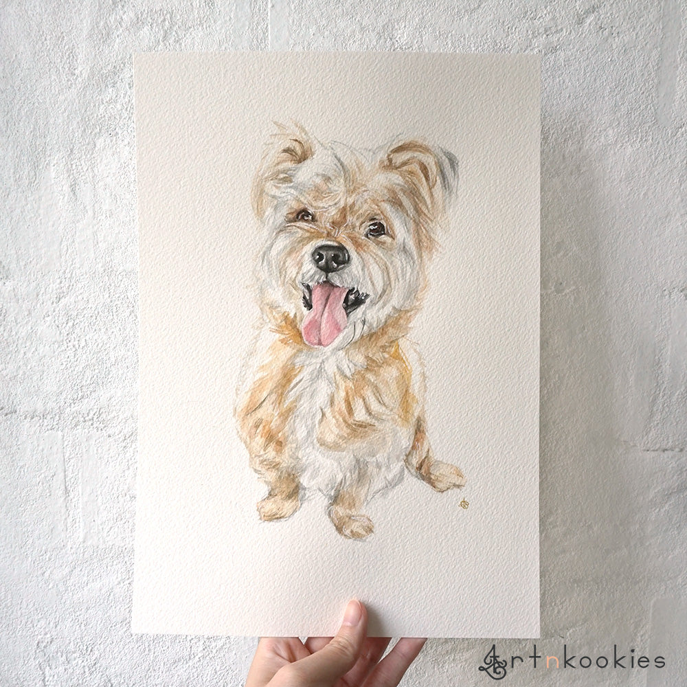 Custom Watercolour Pet Portrait