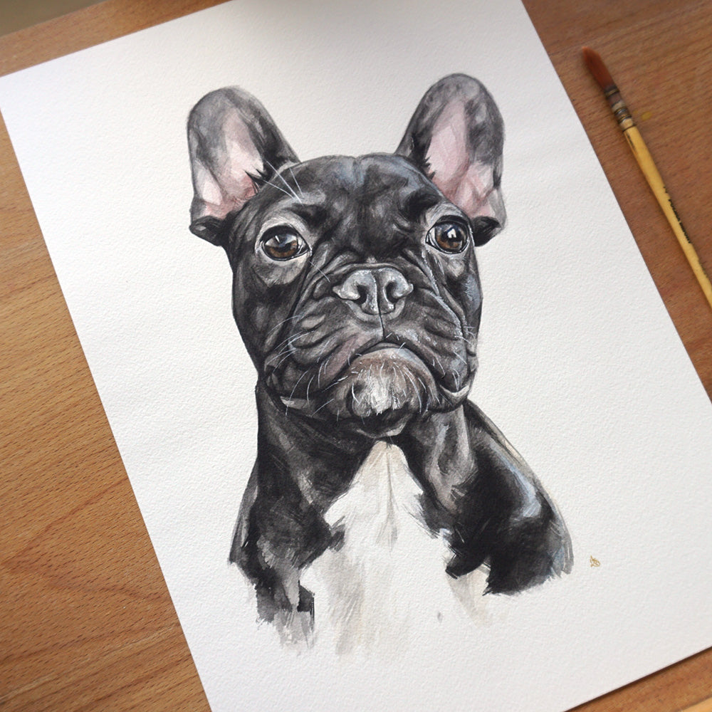 Custom Watercolour Pet Portrait