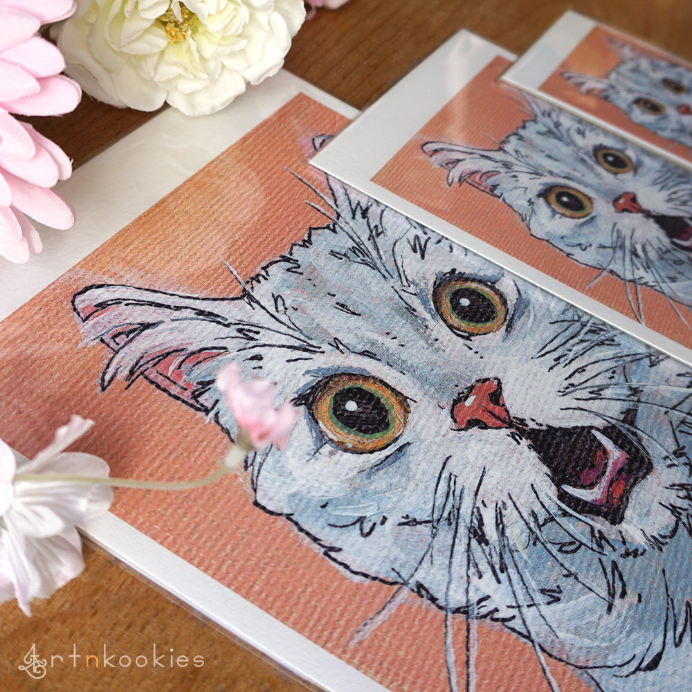 "Shocked Cat" Fine Art Print