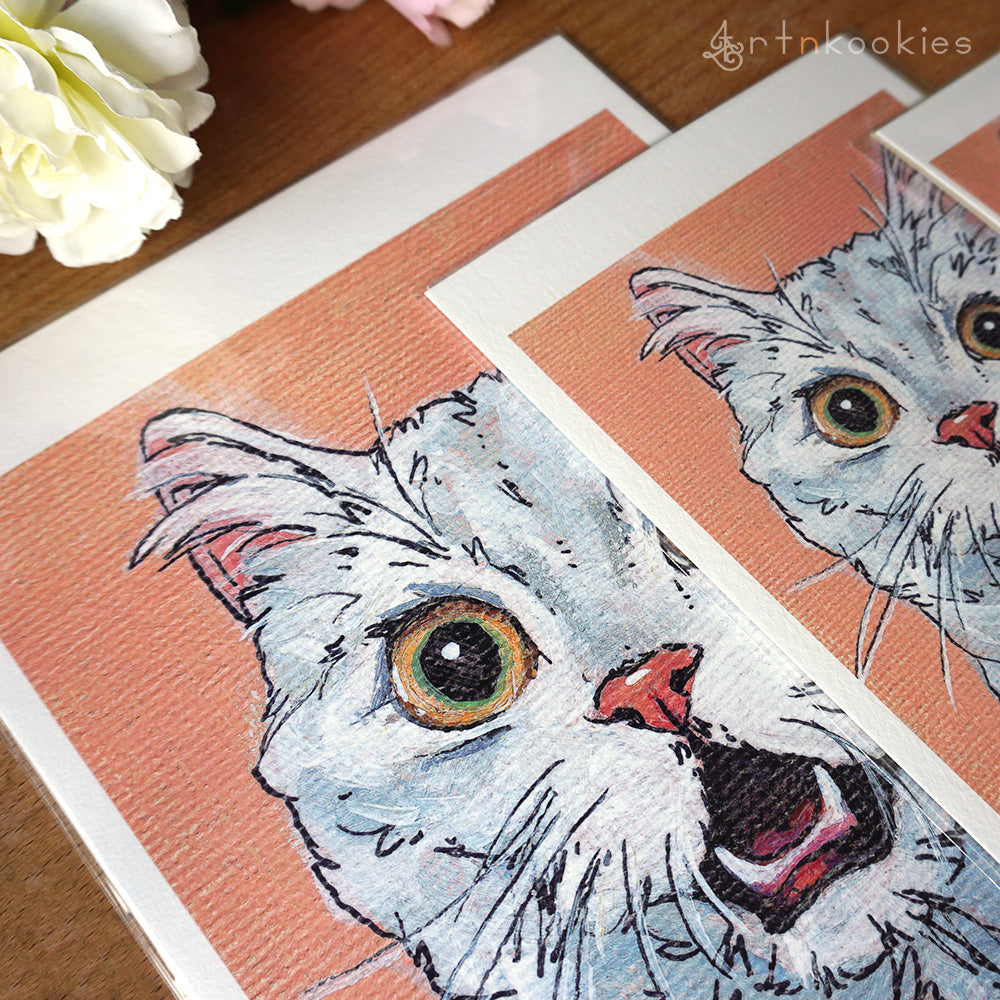 "Shocked Cat" Fine Art Print