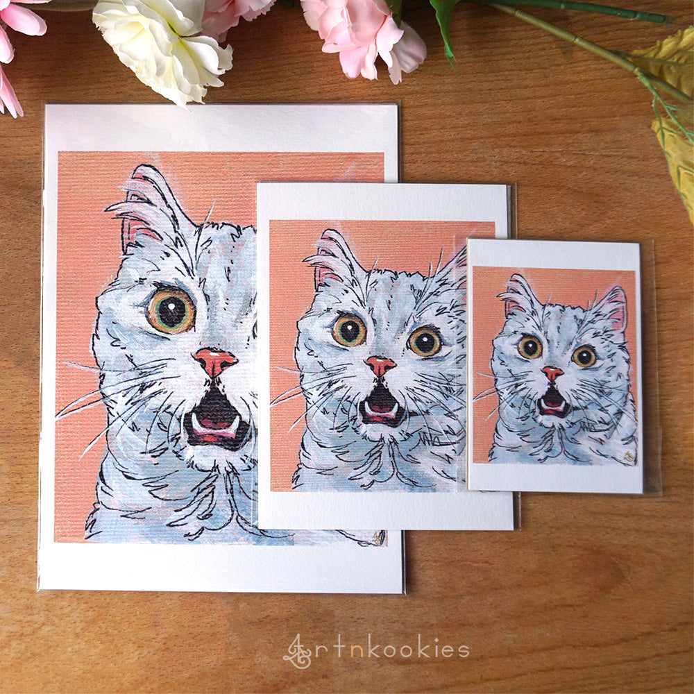 "Shocked Cat" Fine Art Print