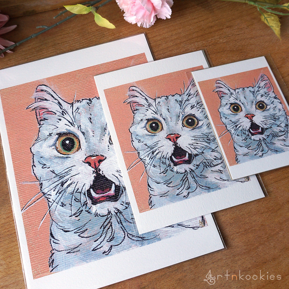 "Shocked Cat" Fine Art Print