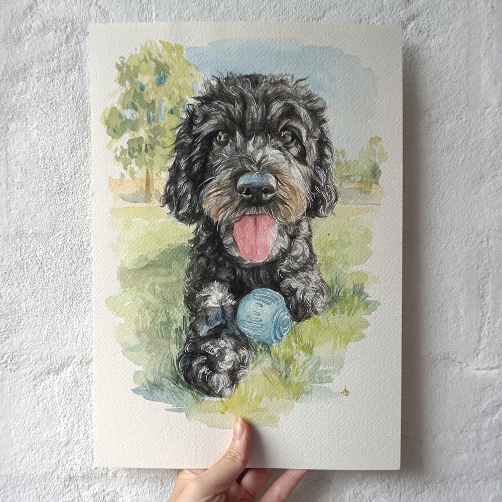 Custom Watercolour Pet Portrait