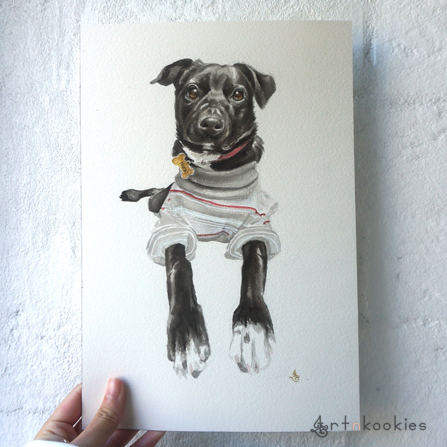 Custom Watercolour Pet Portrait