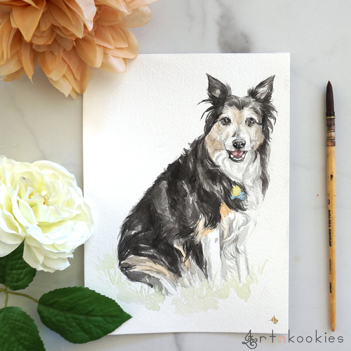 Custom Watercolour Pet Portrait