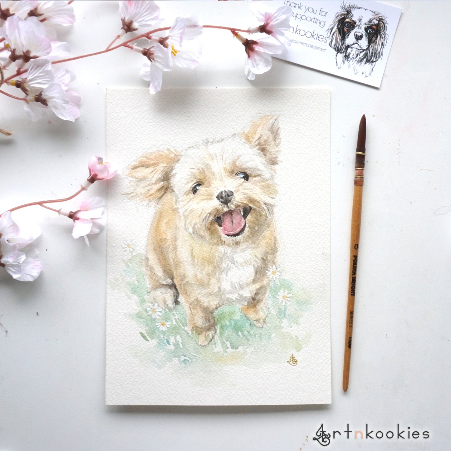 Custom Watercolour Pet Portrait