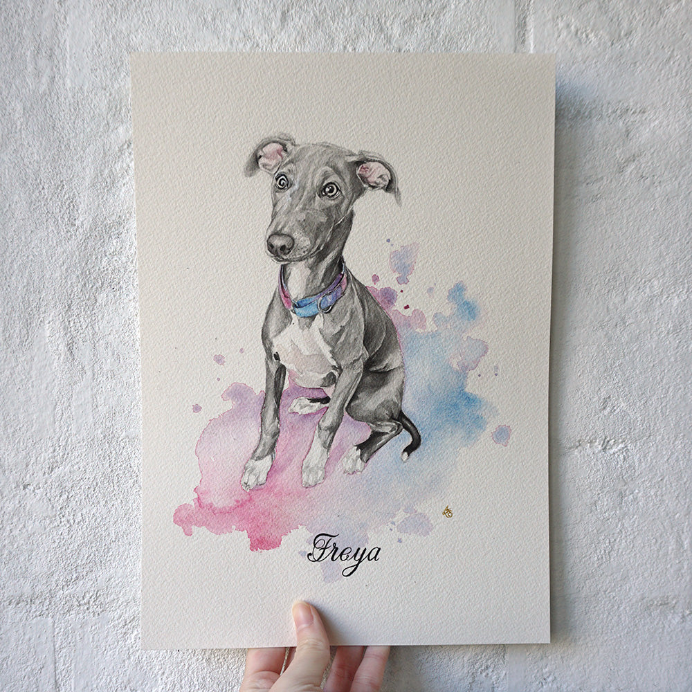 Custom Watercolour Pet Portrait