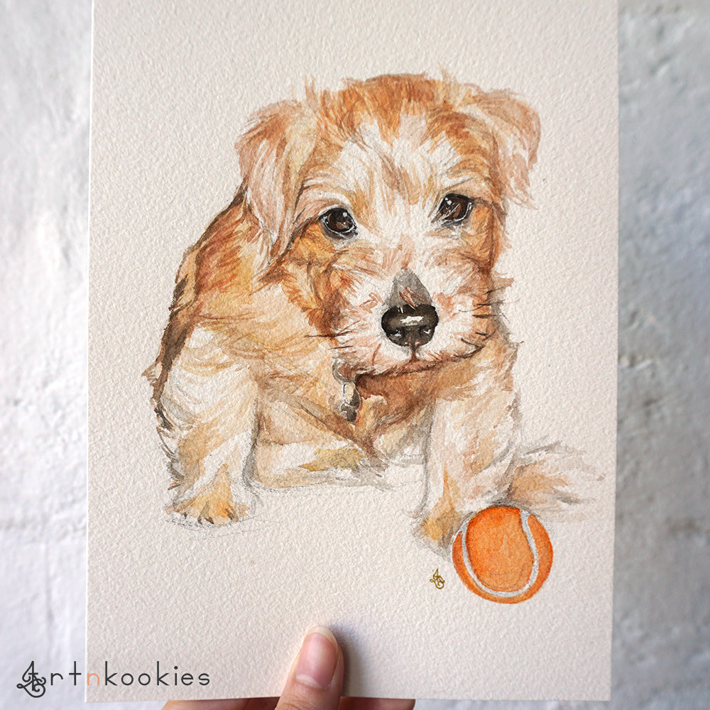 Custom Watercolour Pet Portrait