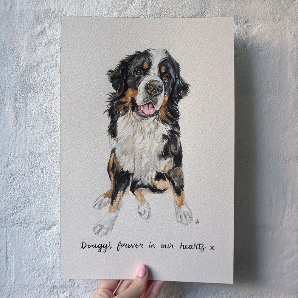 Custom Watercolour Pet Portrait