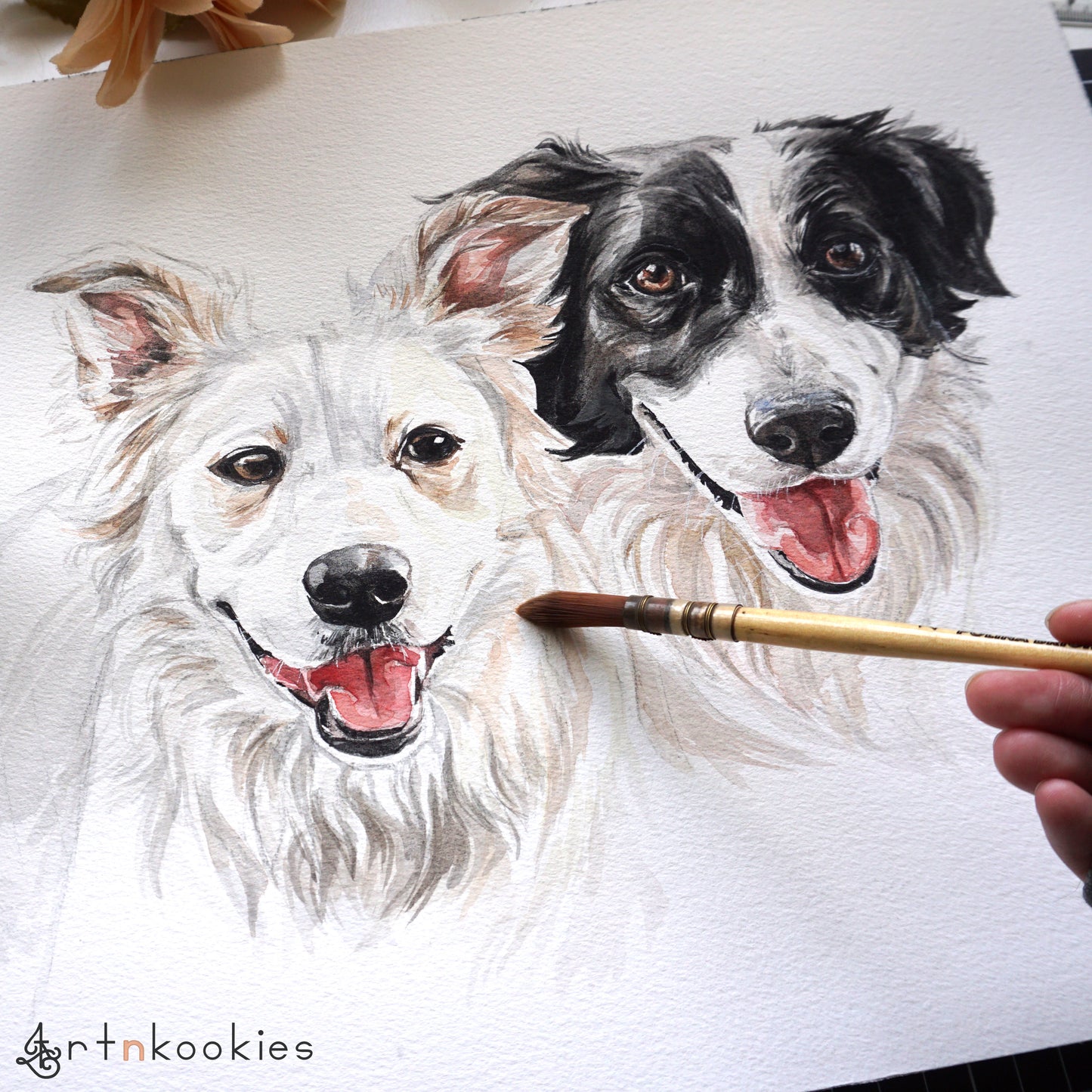 Custom Watercolour Pet Portrait